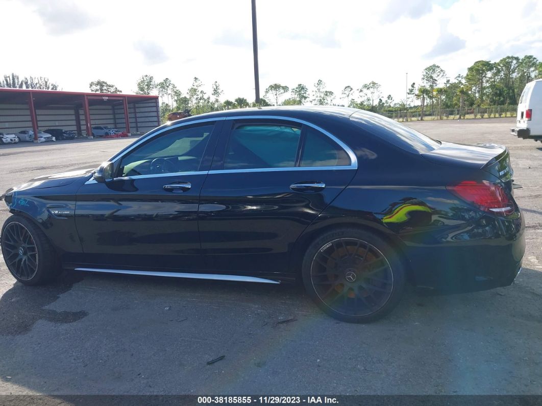 2019 Mercedes-benz Amg C 63 S Black vin: 55SWF8HB2KU316208