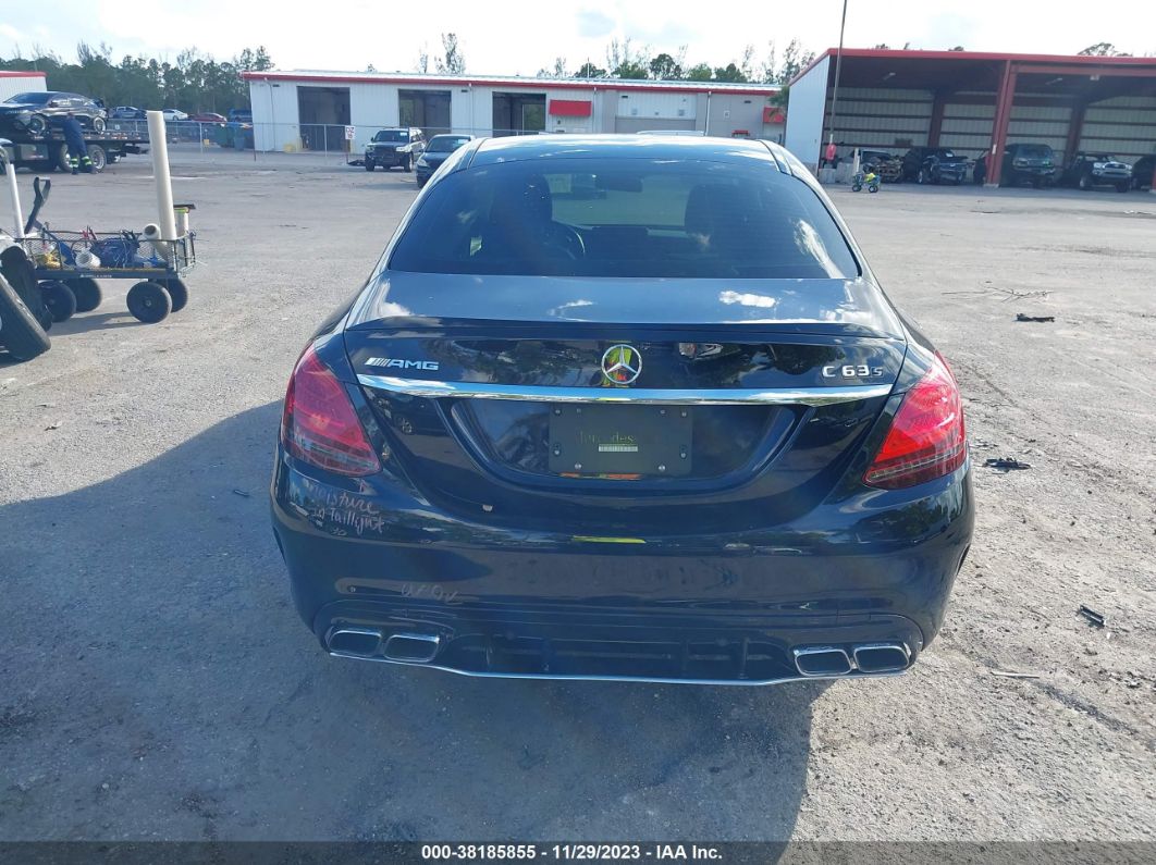 2019 Mercedes-benz Amg C 63 S Black vin: 55SWF8HB2KU316208