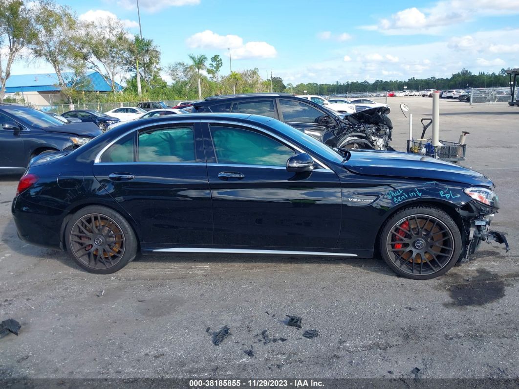 2019 Mercedes-benz Amg C 63 S Black vin: 55SWF8HB2KU316208