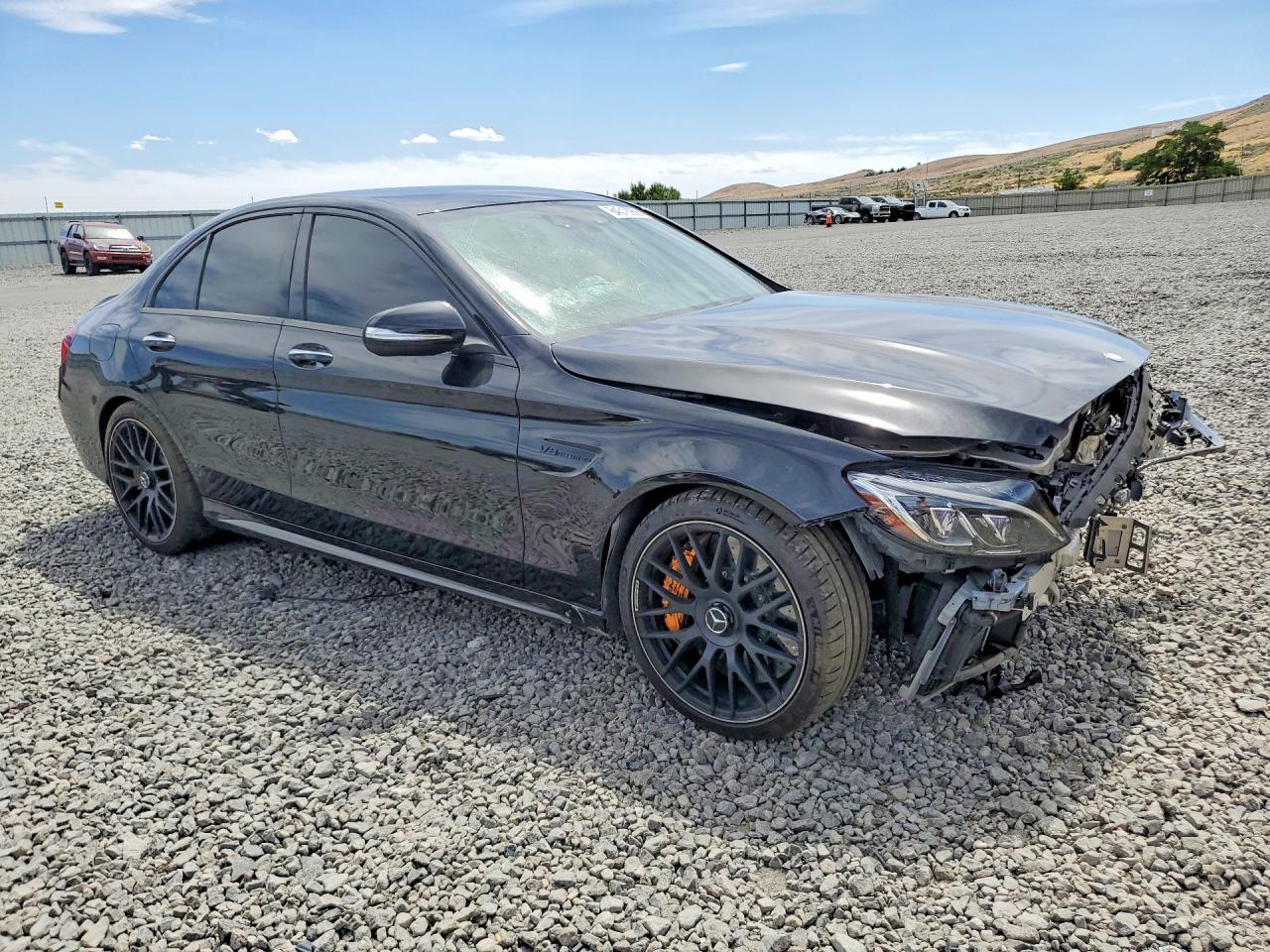 2015 Mercedes-benz C 63 Amg-s Black vin: 55SWF8HB6FU089529