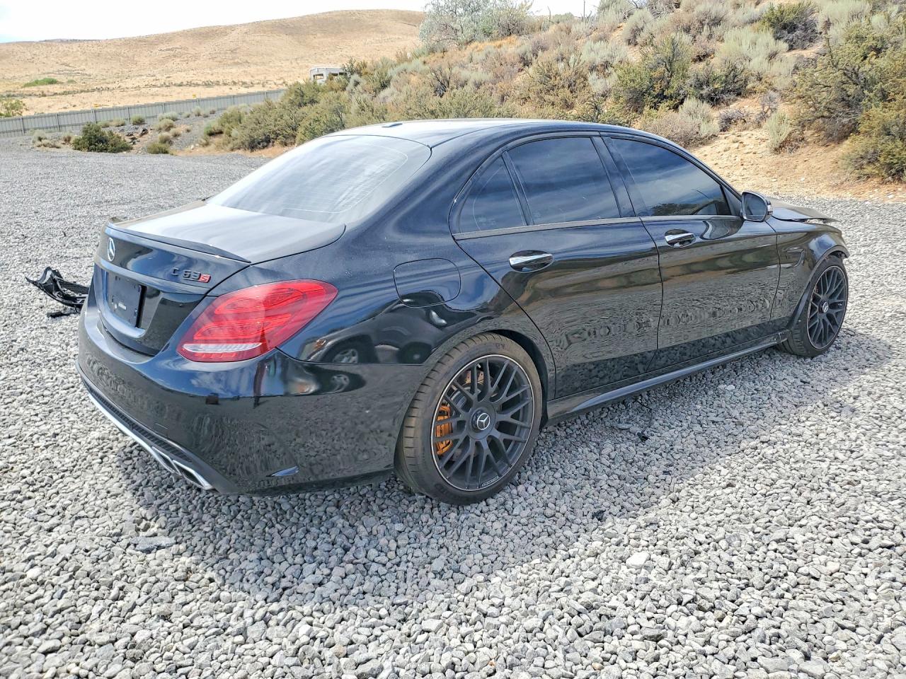 2015 Mercedes-benz C 63 Amg-s Black vin: 55SWF8HB6FU089529