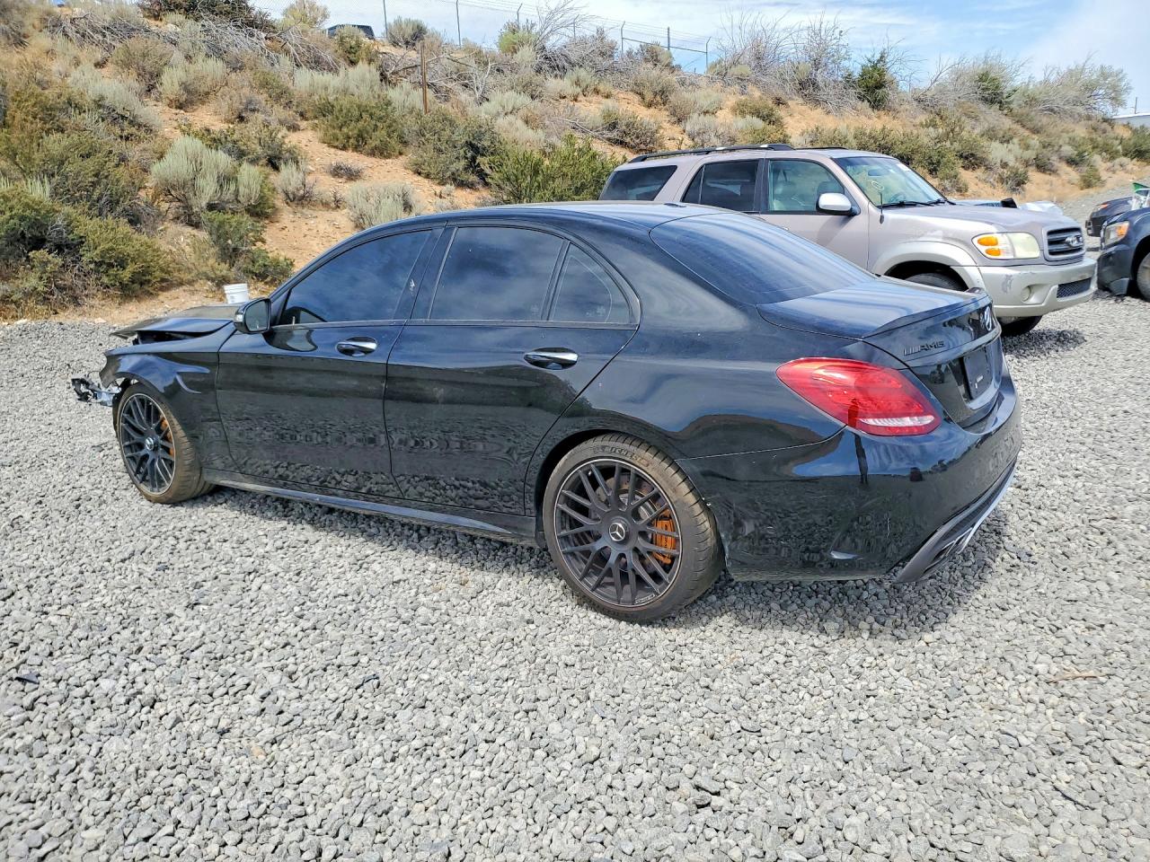 2015 Mercedes-benz C 63 Amg-s Black vin: 55SWF8HB6FU089529