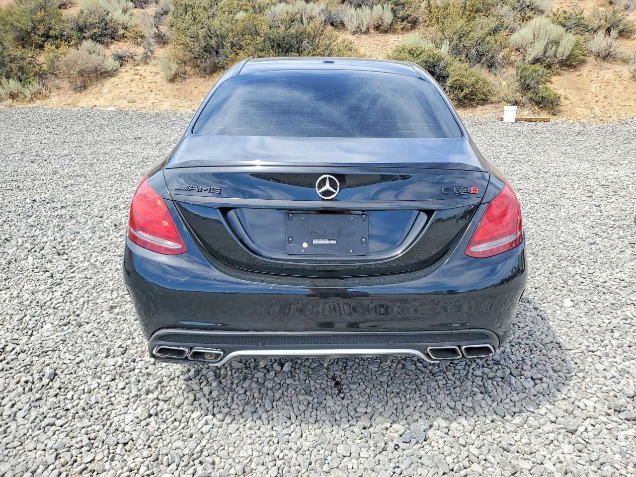 2015 Mercedes-benz C 63 Amg-s Black vin: 55SWF8HB6FU089529