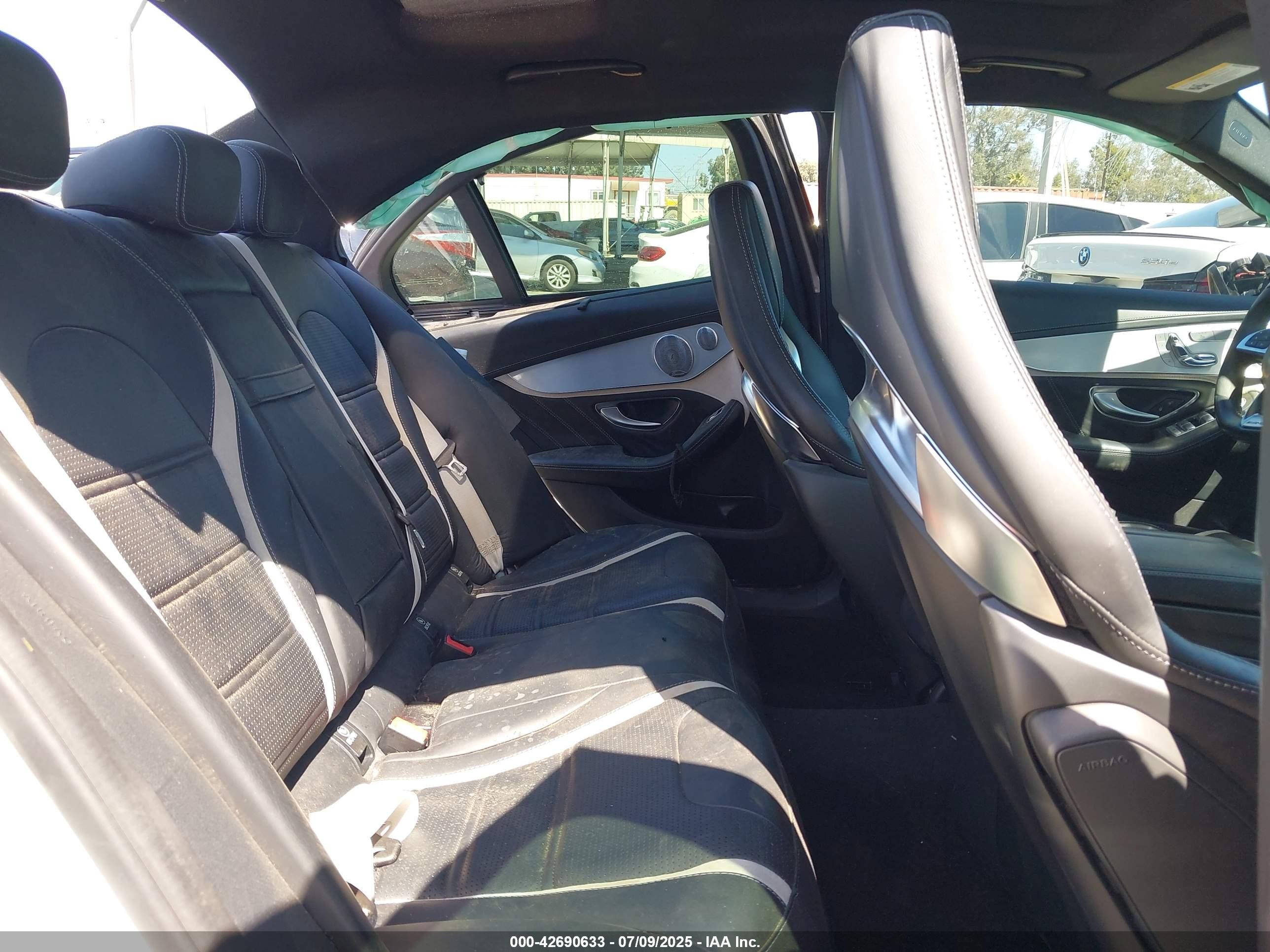 2016 Mercedes-benz Amg C 63 S Silver vin: 55SWF8HB9GU116708
