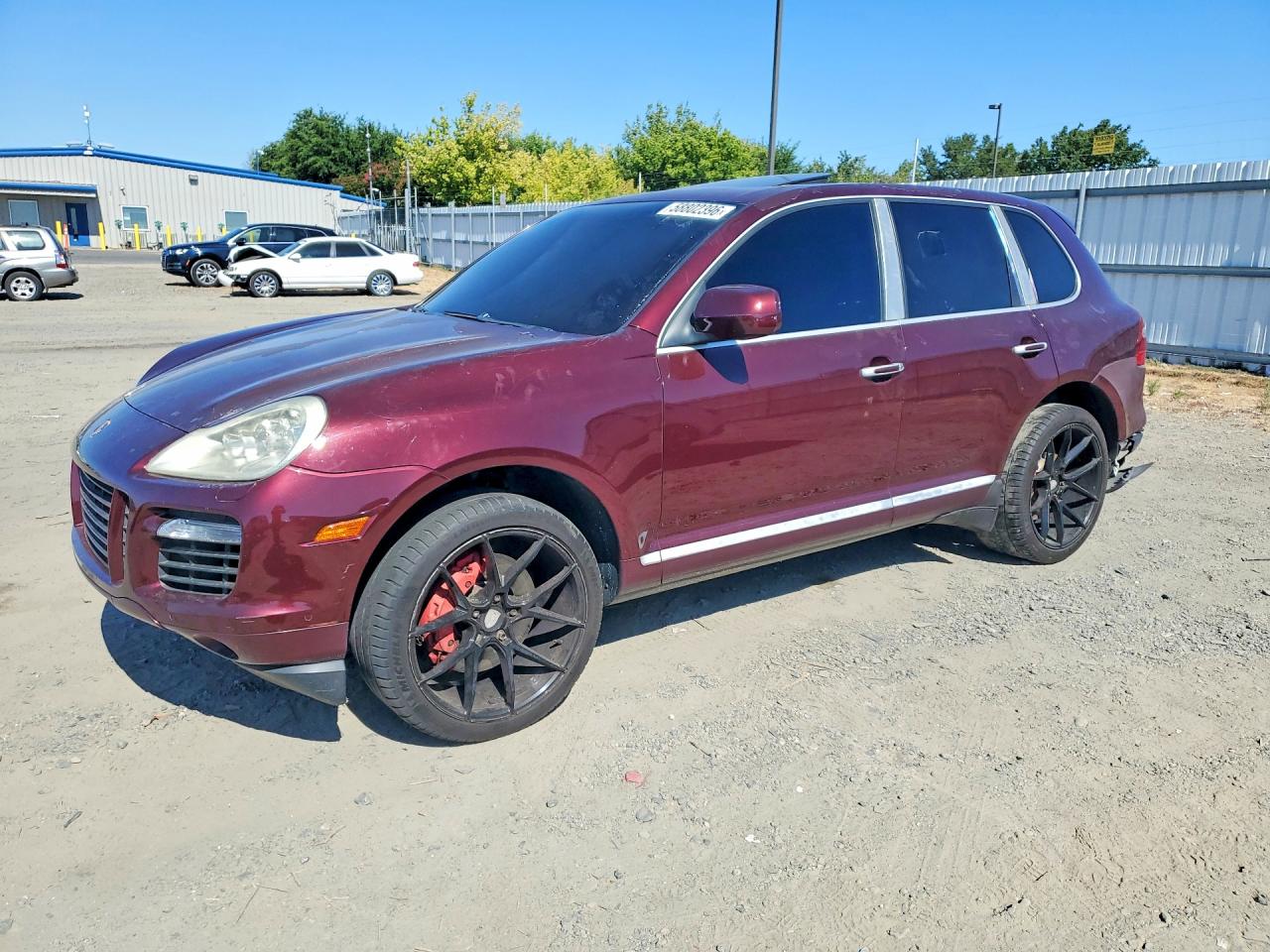 2008 Porsche Cayenne Turbo Maroon vin: WP1AC29P98LA91236