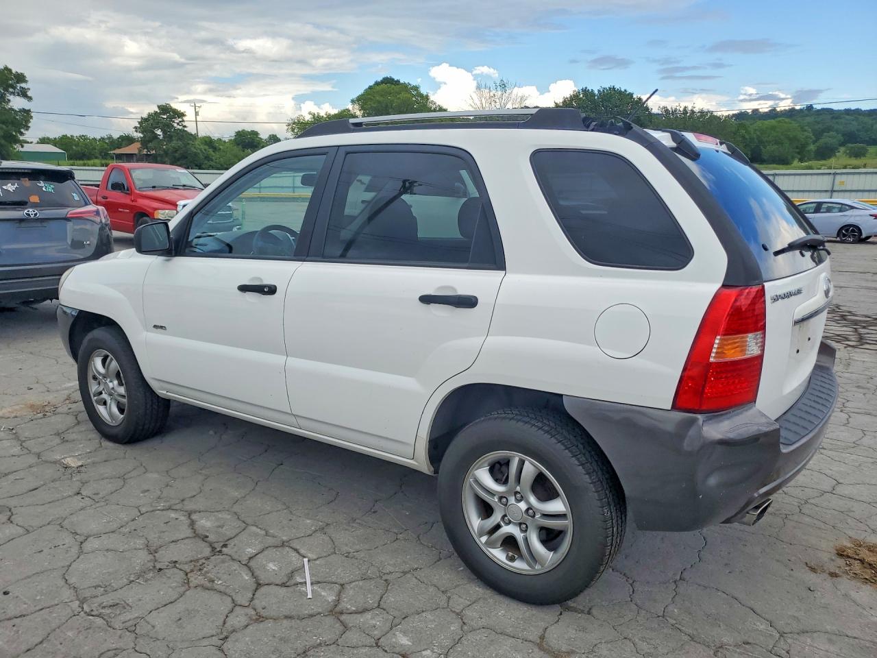 2008 Kia Sportage Lx White vin: KNDJE723387479264