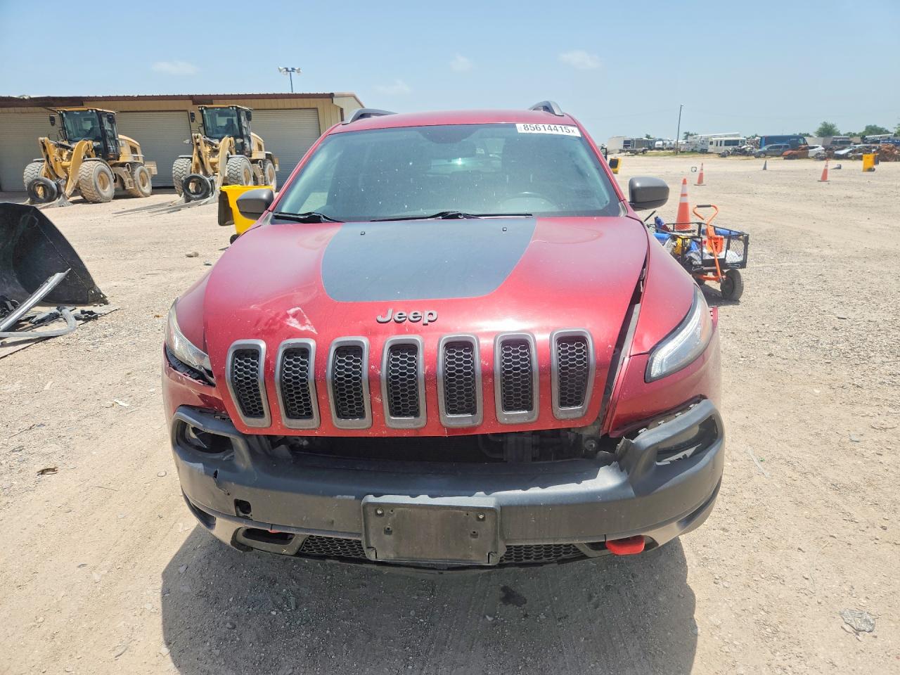 2015 Jeep Cherokee Trailhawk Burgundy vin: 1C4PJMBS8FW576152