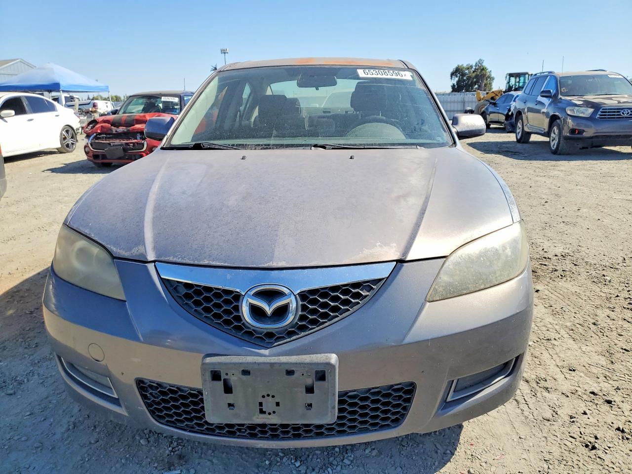 2008 Mazda 3 I Gray vin: JM1BK12G681839580