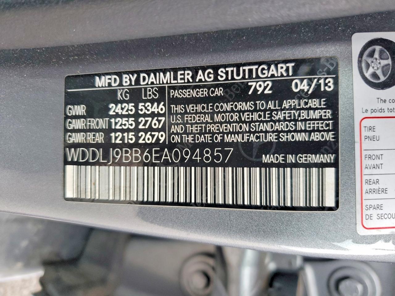 2014 Mercedes-benz Cls 550 4matic Silver vin: WDDLJ9BB6EA094857