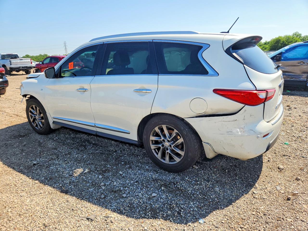 2015 Infiniti Qx60 Base White vin: 5N1AL0MM7FC519218
