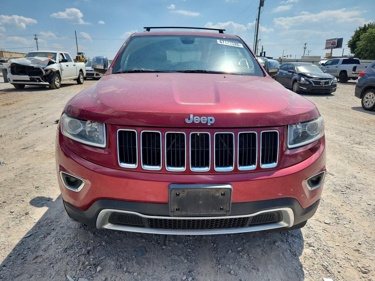 2014 Jeep Grand Cherokee Limited Red vin: 1C4RJFBG4EC355874