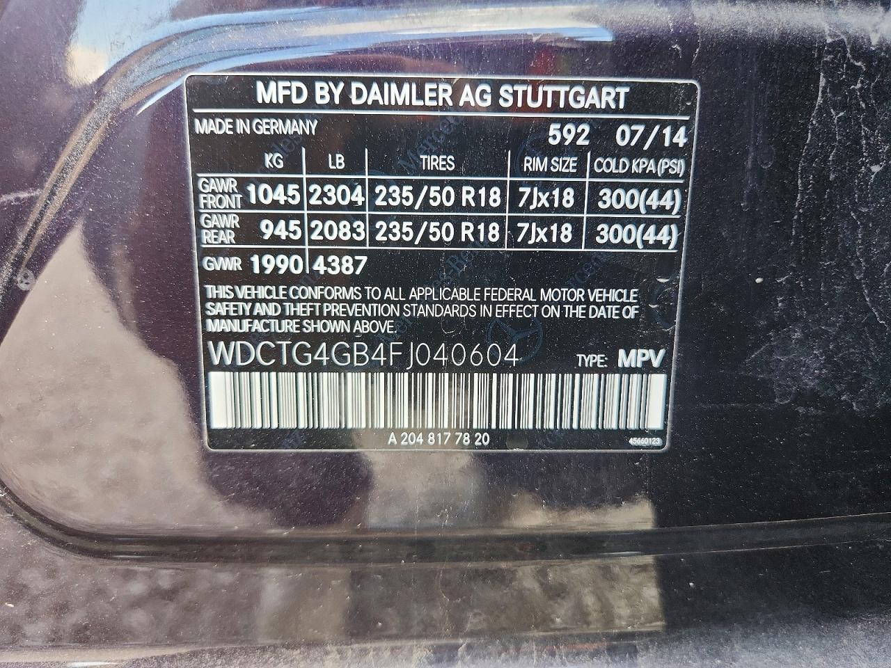 2015 Mercedes-benz Gla 250 4matic Purple vin: WDCTG4GB4FJ040604