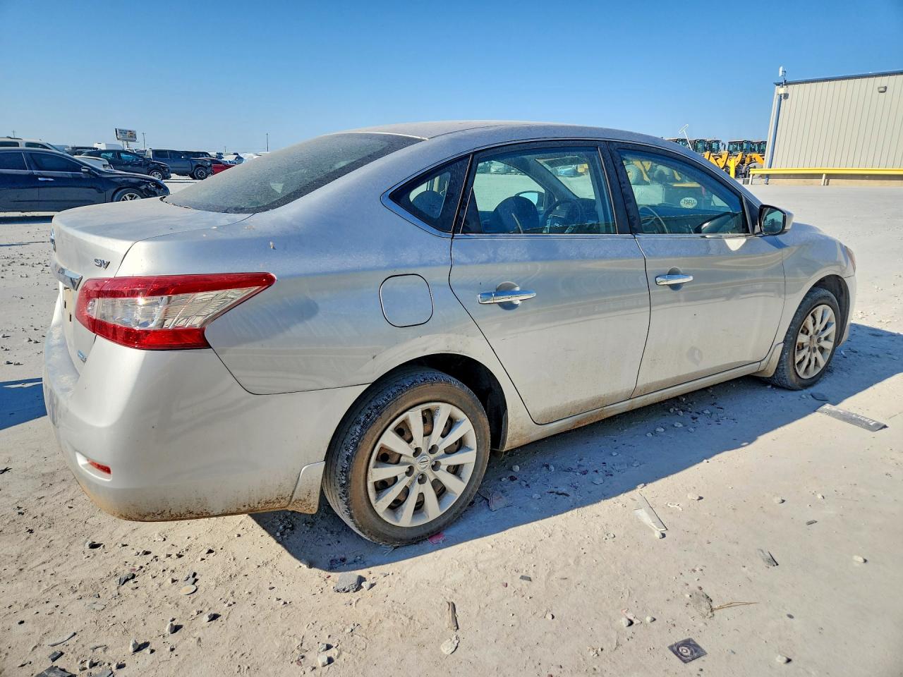 2014 Nissan Sentra Sv Silver vin: 3N1AB7AP0EY263978