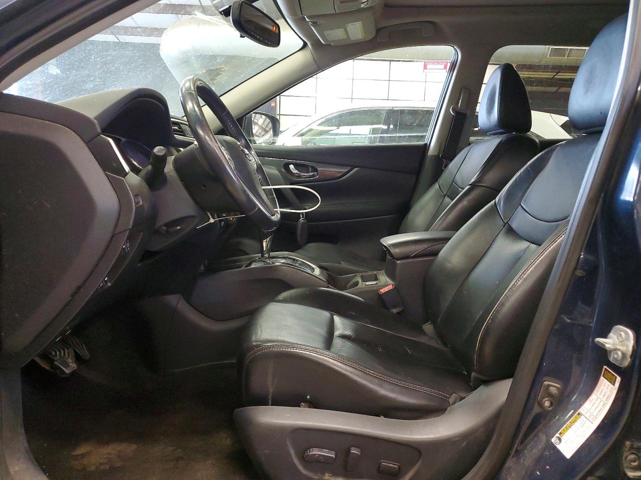 2015 Nissan Rogue Sl Blue vin: 5N1AT2MV3FC789650