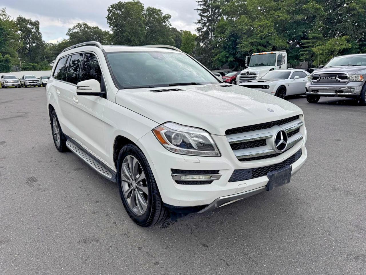 2014 Mercedes-benz Gl 450 4matic White vin: 4JGDF7CE8EA333737