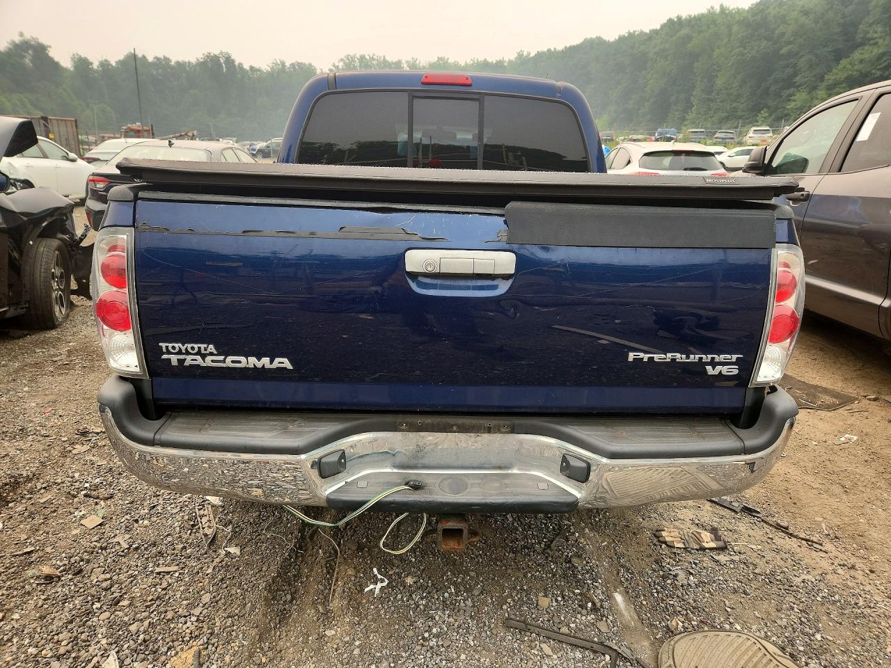 2008 Toyota Tacoma Double Cab Prerunner Blue vin: 3TMJU62N78M059396