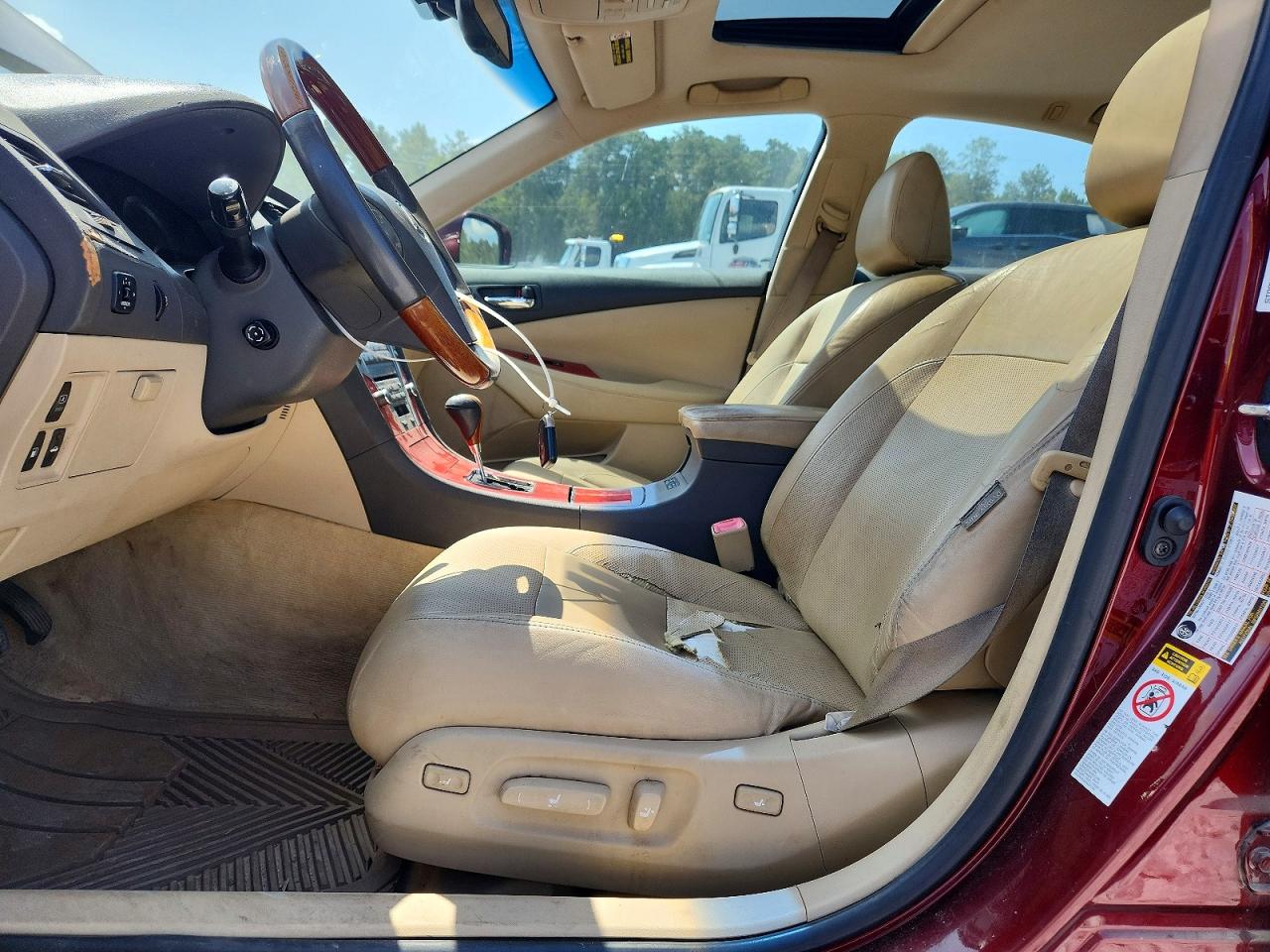 2007 Lexus Es 350 Maroon vin: JTHBJ46G772020258