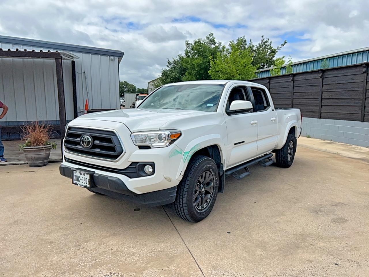 2022 Toyota Tacoma Sr5 V6 White vin: 3TMBZ5DNXNM036865