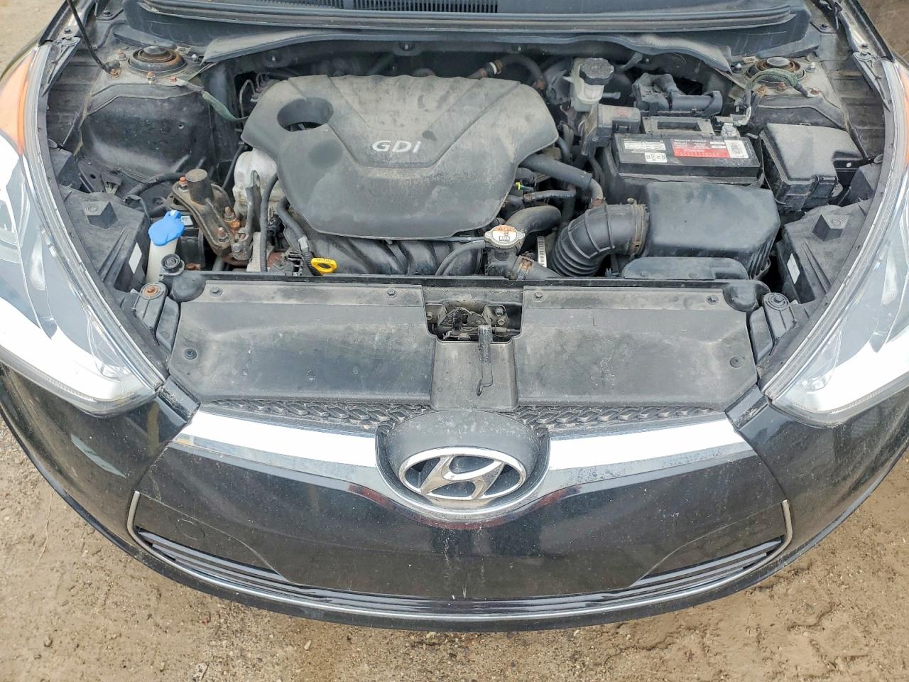 2013 Hyundai Veloster Base Black vin: KMHTC6AD6DU093397