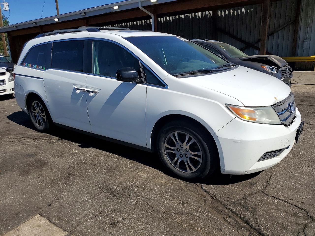 2012 Honda Odyssey Exl Белый vin: 5FNRL5H62CB059528