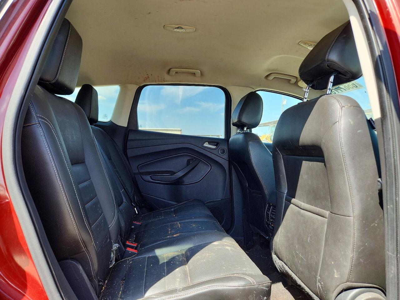 2014 Ford Escape Titanium Red vin: 1FMCU0J97EUB97890
