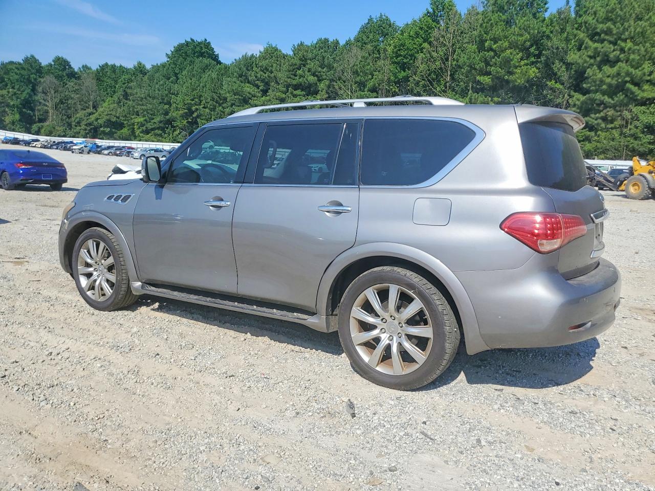 2013 Infiniti Qx56 Base Silver vin: JN8AZ2NE7D9060941