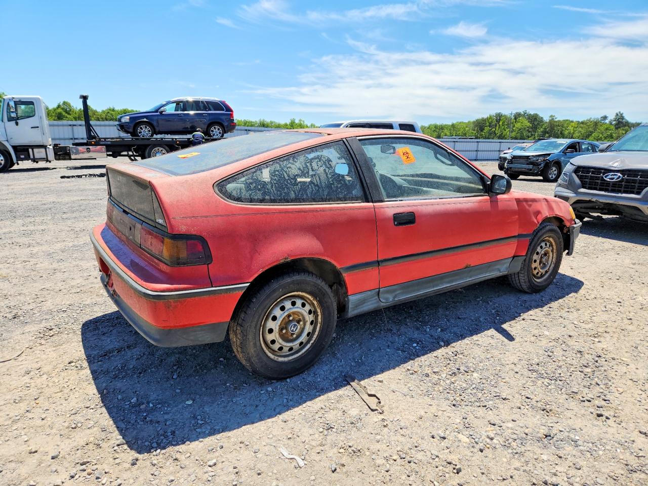 1991 Honda Civic Crx 1.5 Hf Red vin: JHMED8360MS007855
