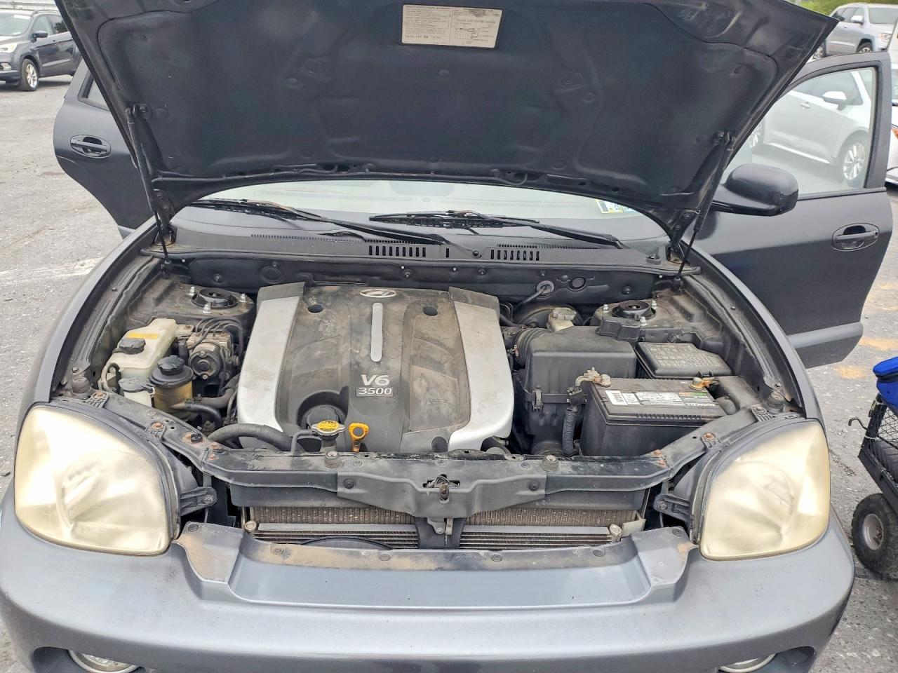 2004 Hyundai Santa Fe Gls Black vin: KM8SC73E44U768395