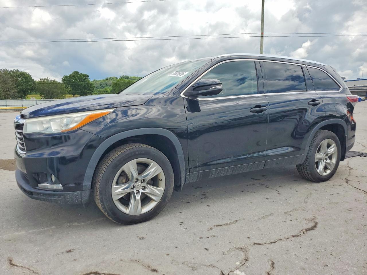 2014 Toyota Highlander Limited Black vin: 5TDDKRFH9ES028431