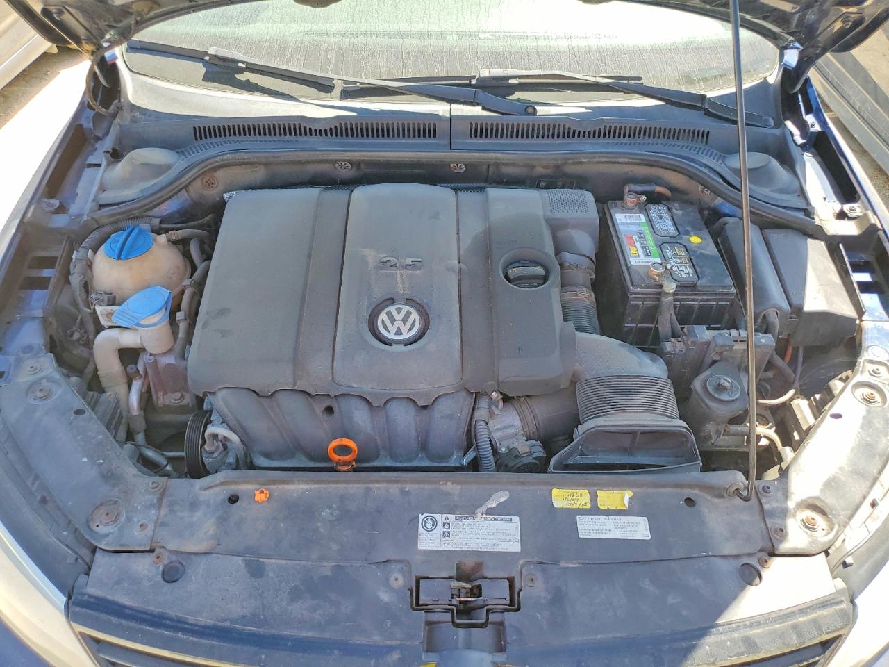 2012 Volkswagen Jetta Se Blue vin: 3VWDP7AJ6CM470349