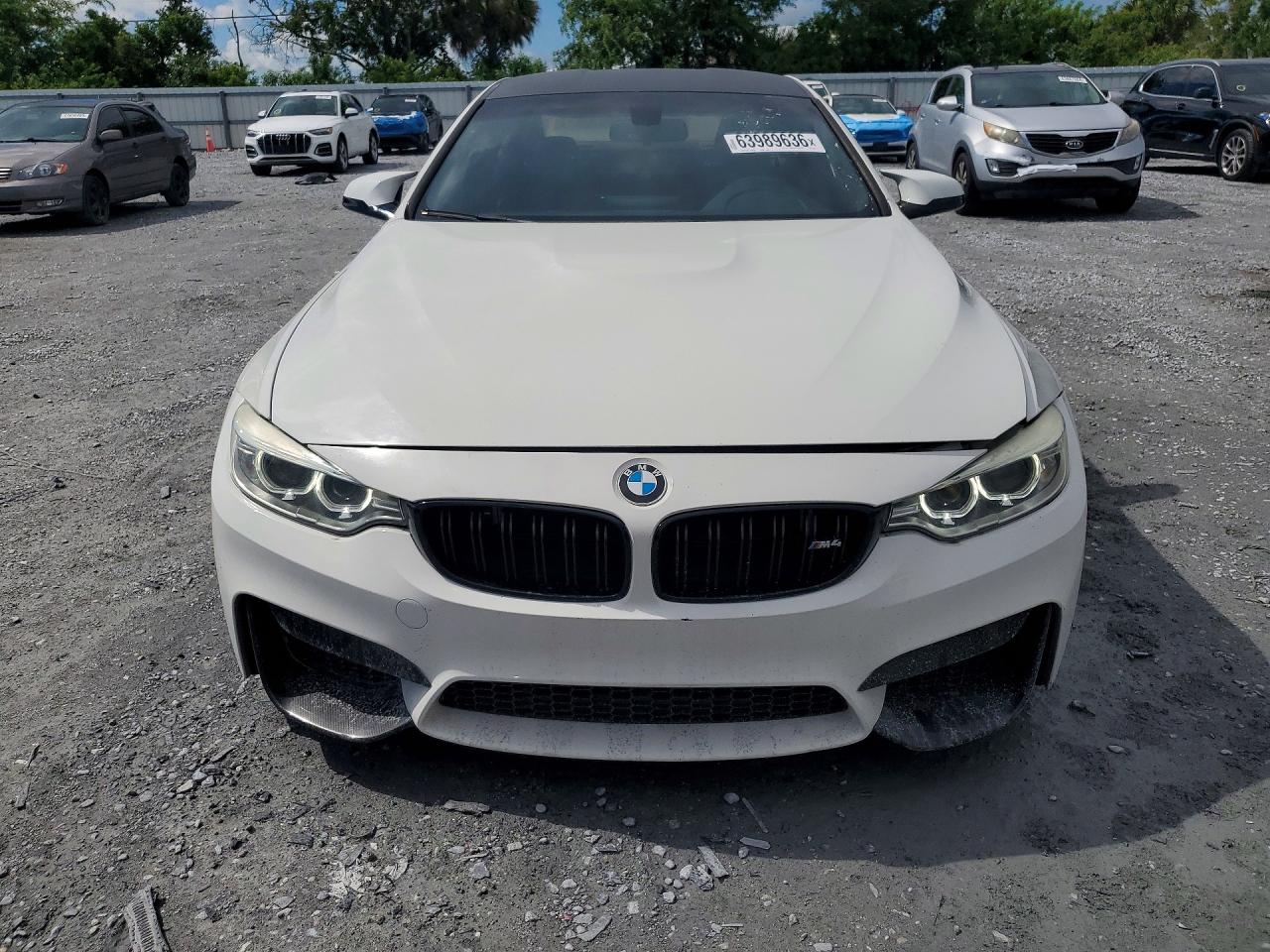 2015 Bmw M4 White vin: WBS3R9C59FK333107