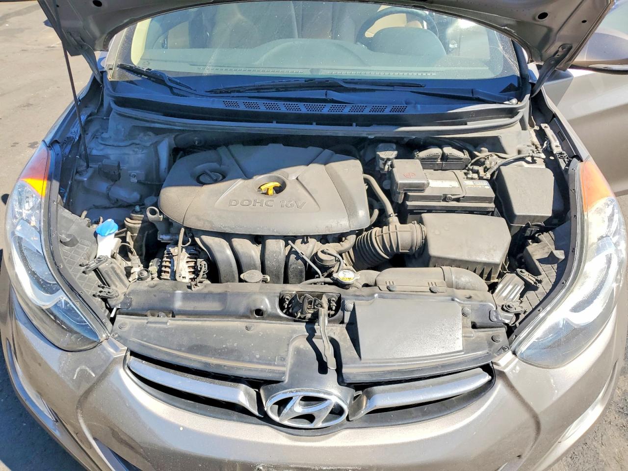 2013 Hyundai Elantra Limited Gray vin: 5NPDH4AE3DH227610