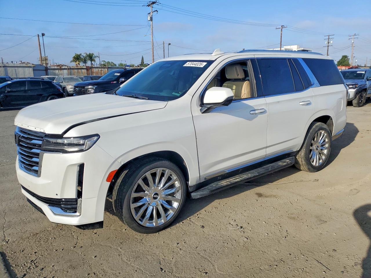 2021 Cadillac Escalade Premium Luxury White vin: 1GYS4BKLXMR273331