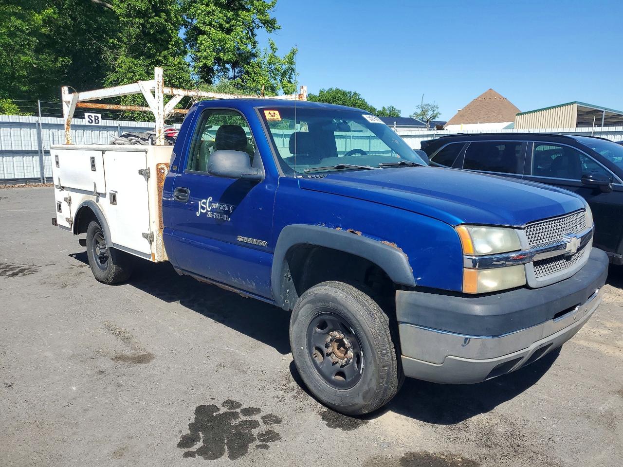 2004 Chevrolet Silverado C2500 Heavy Duty Синий vin: 1GBHC24U14E379963