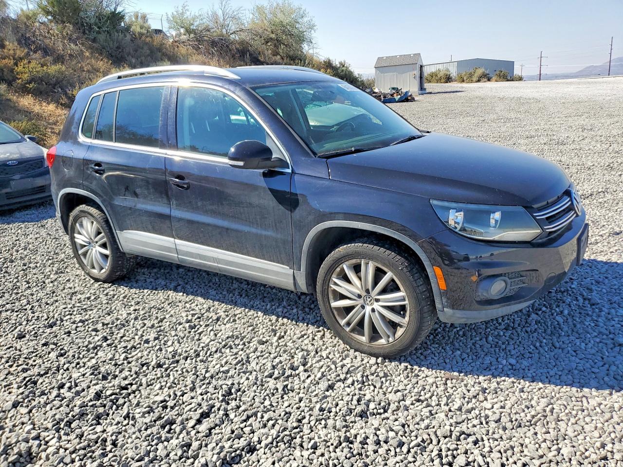 2012 Volkswagen Tiguan S Black vin: WVGBV7AX4CW518544
