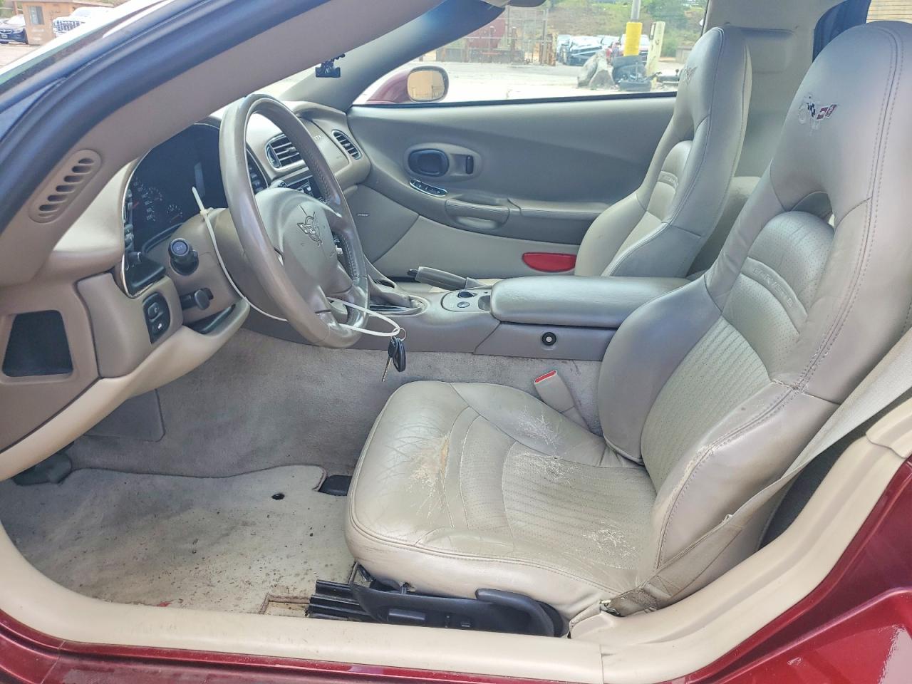 2003 Chevrolet Corvette Burgundy vin: 1G1YY22G635128535