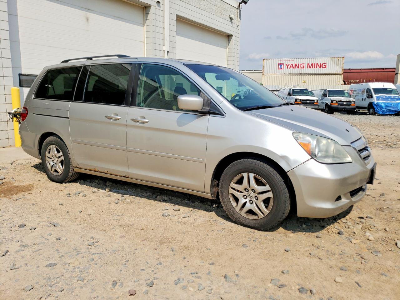 2007 Honda Odyssey Exl Silver vin: 5FNRL38657B123166