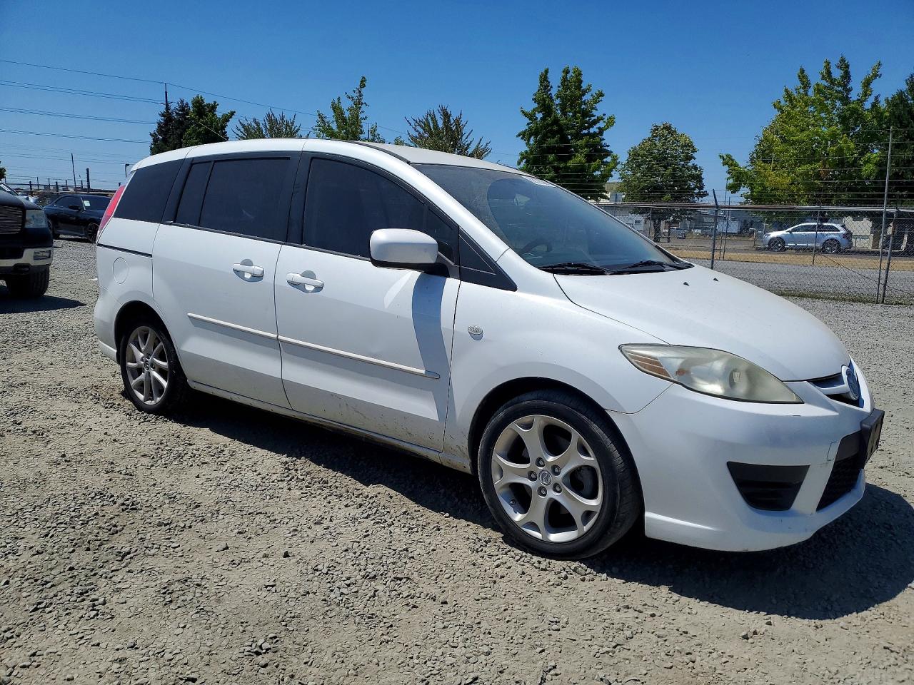 2009 Mazda 5 Sv White vin: JM1CR29L690347857