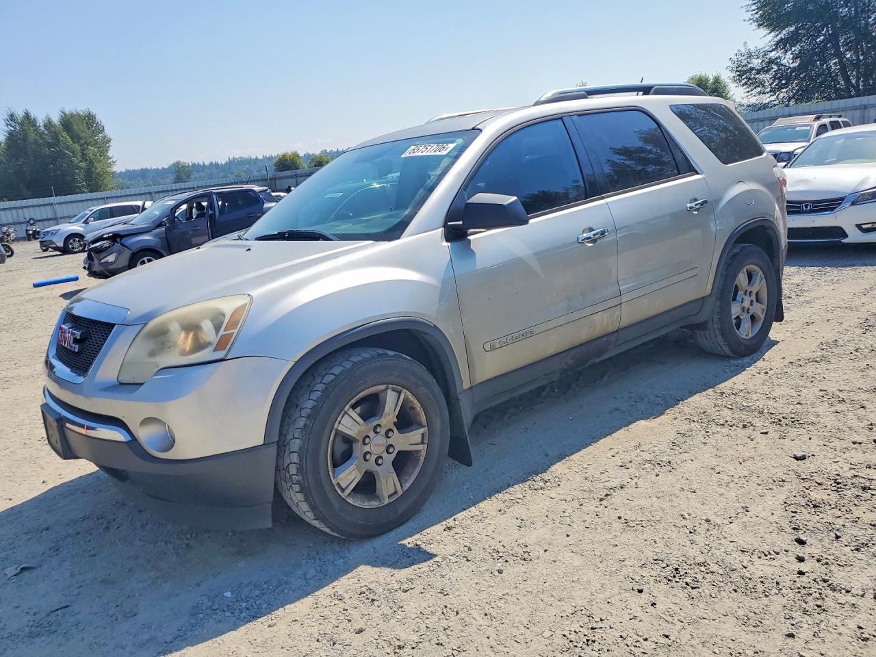 2008 Gmc Acadia Sle Серебряный vin: 1GKER13738J269145