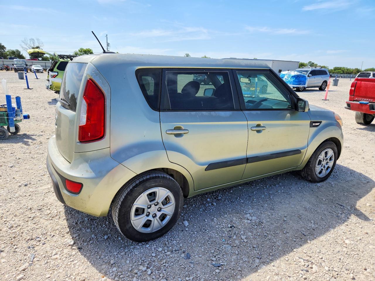 2012 Kia Soul Base Green vin: KNDJT2A54C7360059