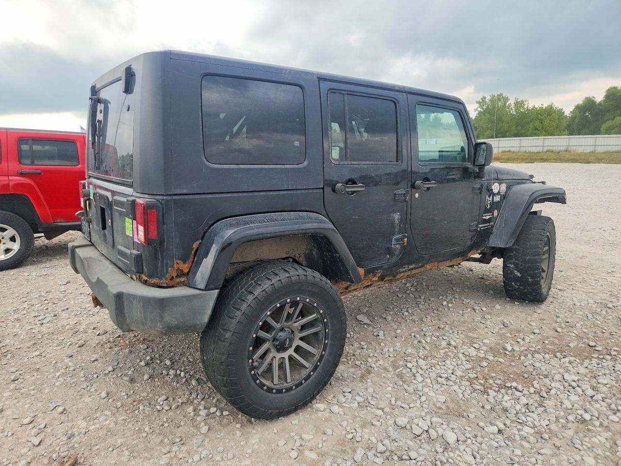 2007 Jeep Wrangler Sahara Black vin: 1J4GA59107L185853