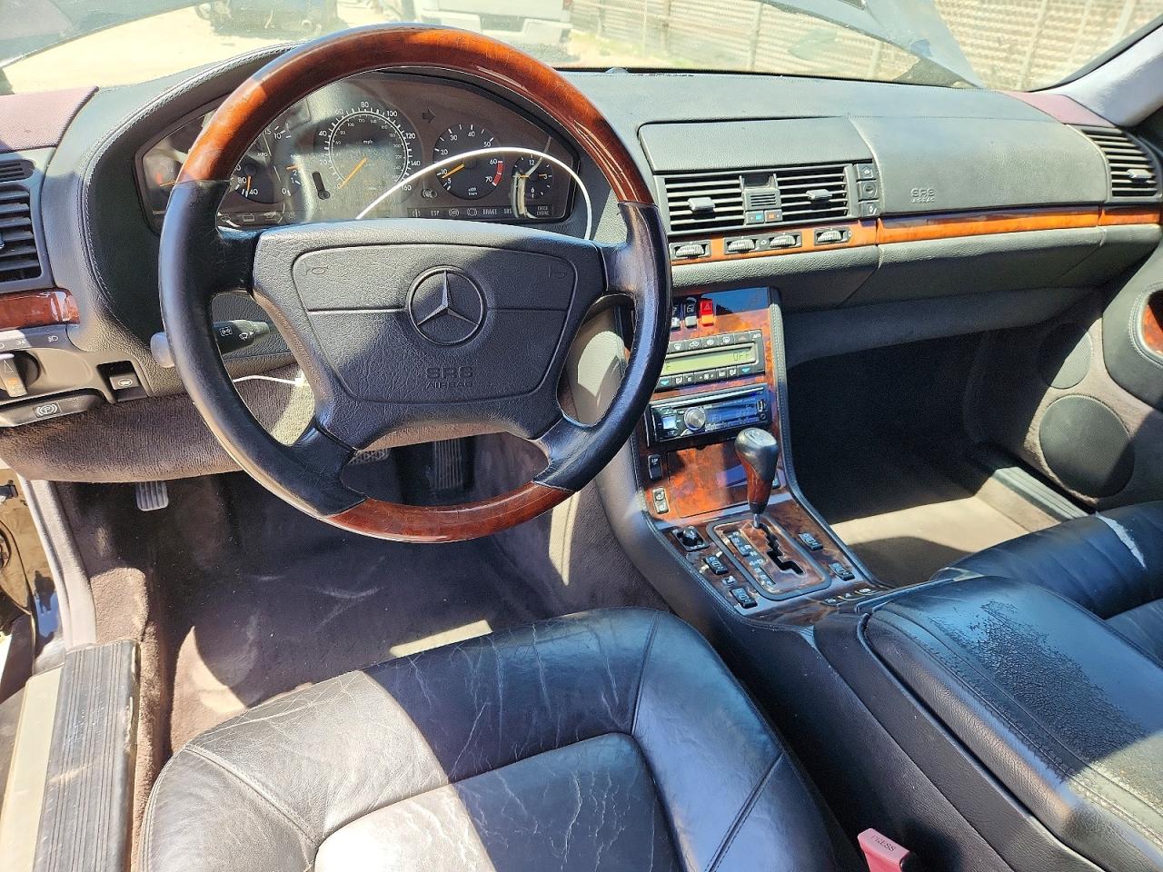 1997 Mercedes-benz S 600 Black vin: WDBGA76G9VA354673