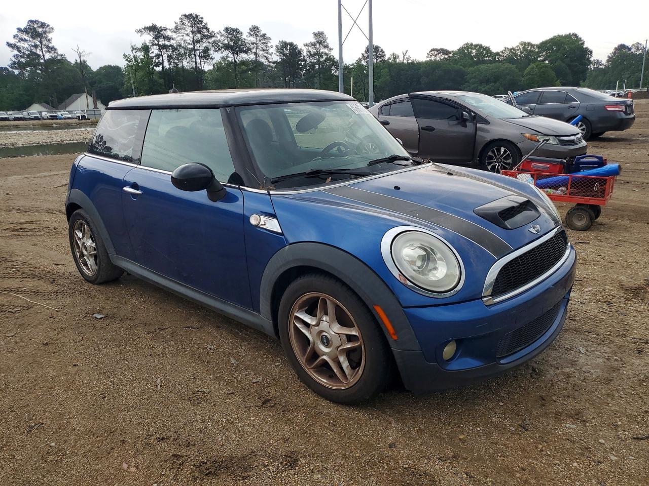 2009 Mini Cooper S Синий vin: WMWMF73589TT94596
