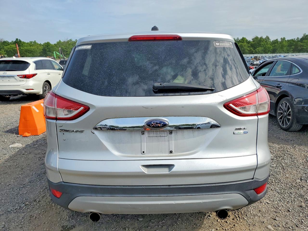 2013 Ford Escape Sel Silver vin: 1FMCU9H93DUA25218
