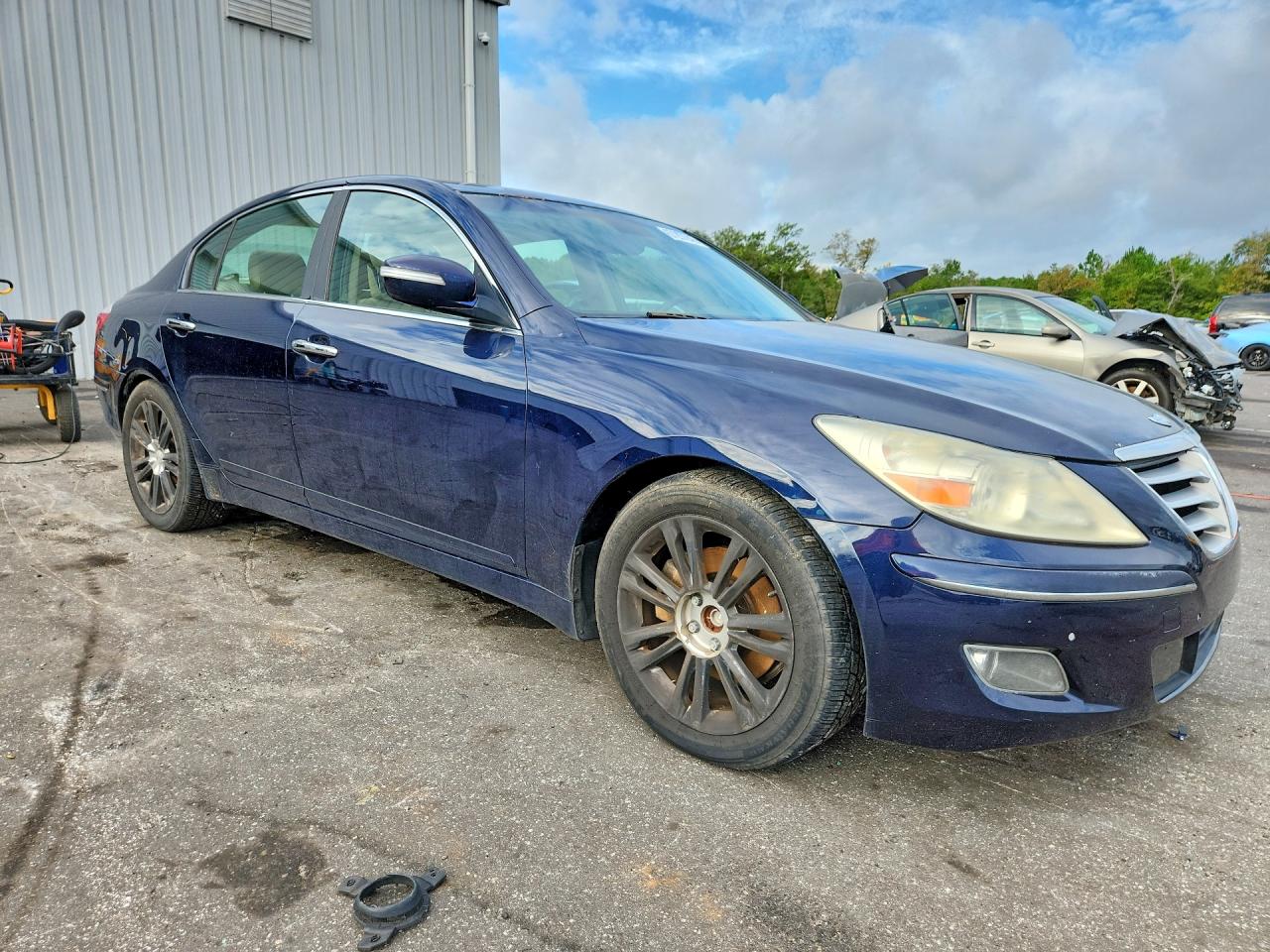 2010 Hyundai Genesis 3.8l Blue vin: KMHGC4DE8AU080060