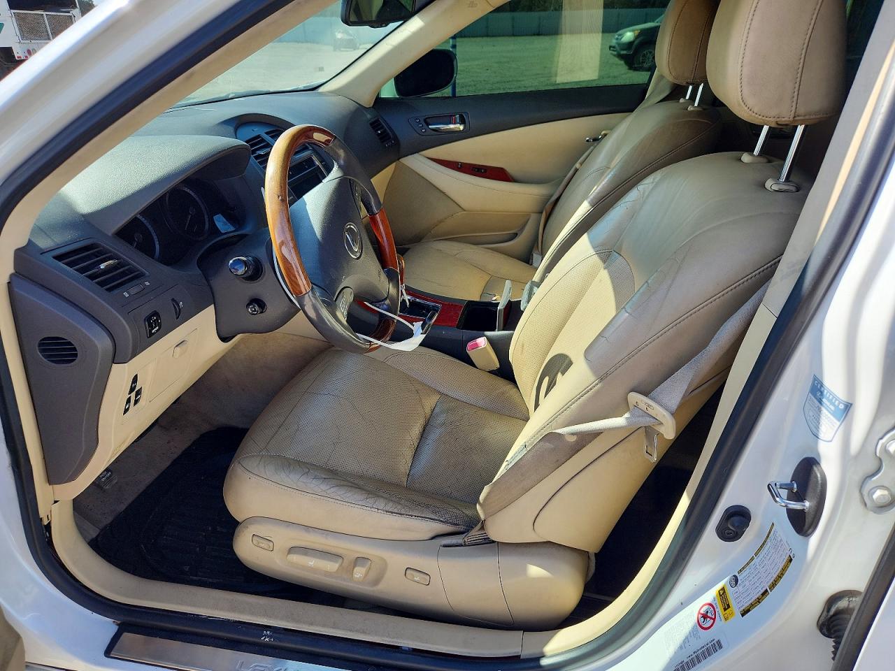 2009 Lexus Es 350 White vin: JTHBJ46G492304949