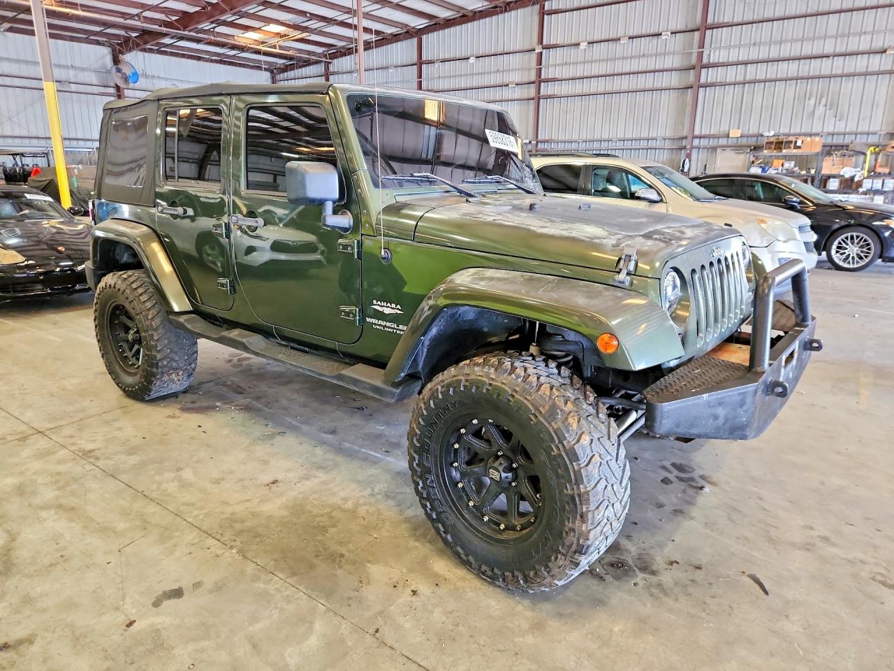 2007 Jeep Wrangler Sahara Green vin: 1J4GA59157L149737