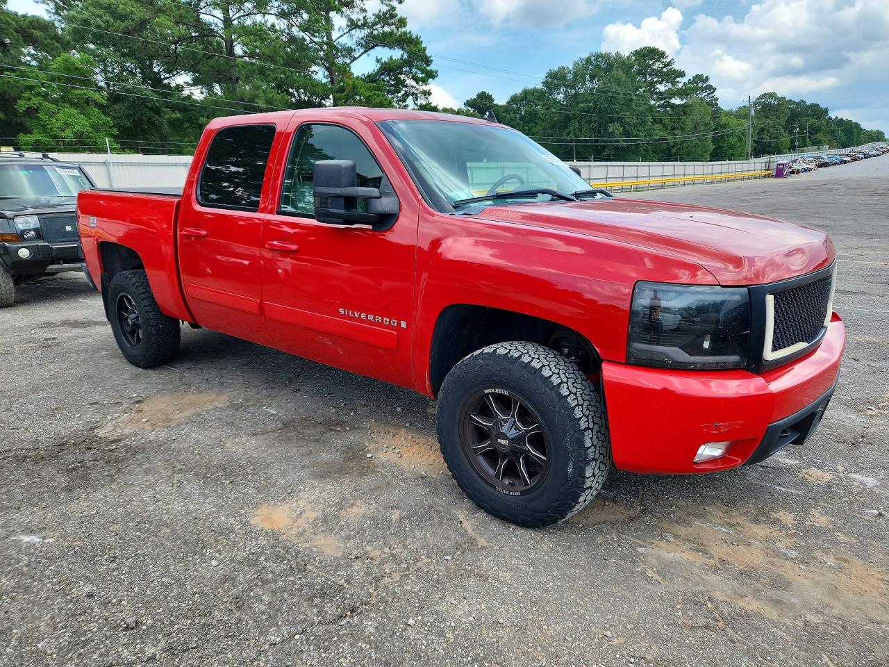2008 Chevrolet Silverado K1500 Red vin: 2GCEK133081299923