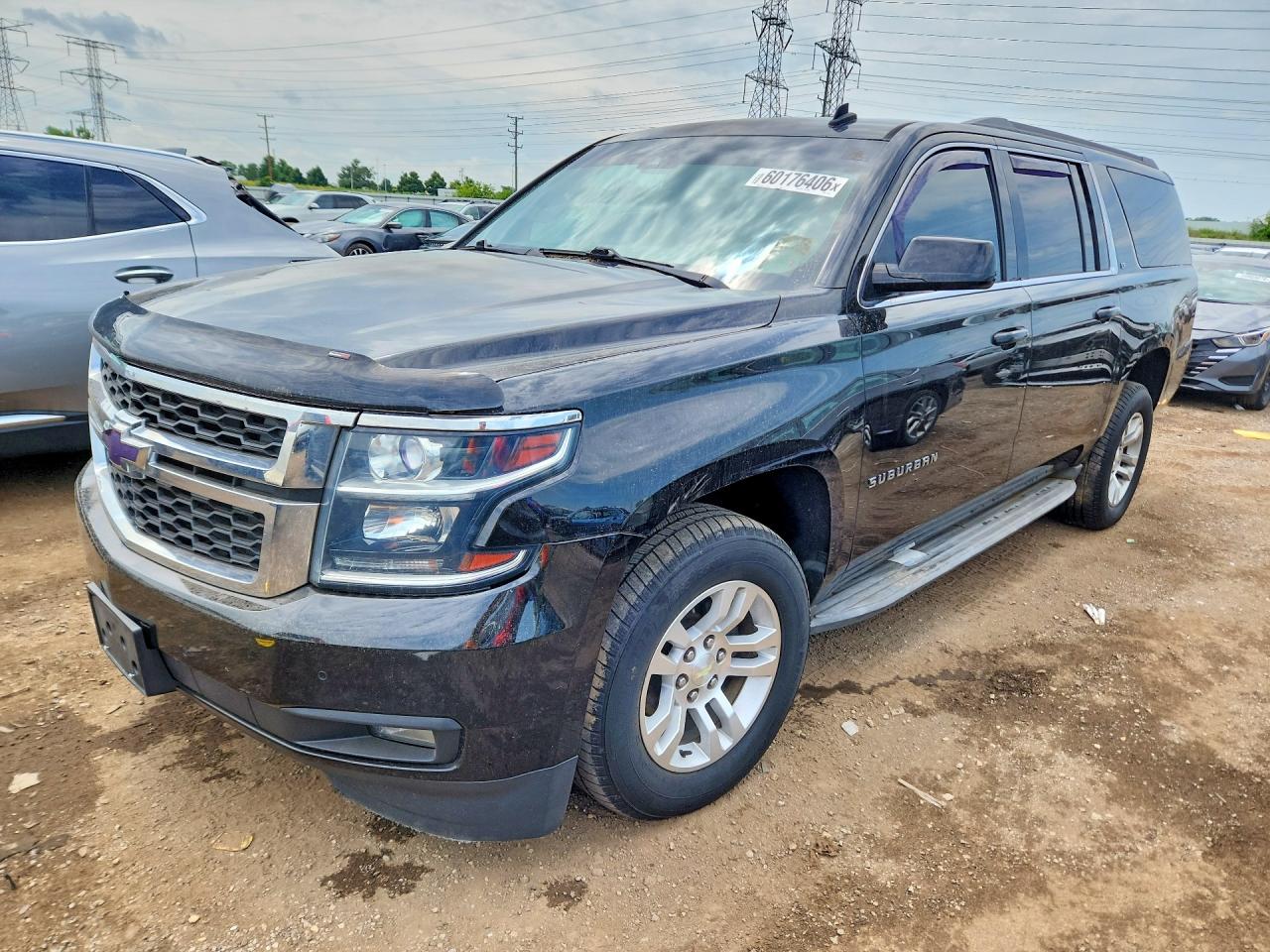 2015 Chevrolet Suburban K1500 Lt Black vin: 1GNSKJKC3FR192302
