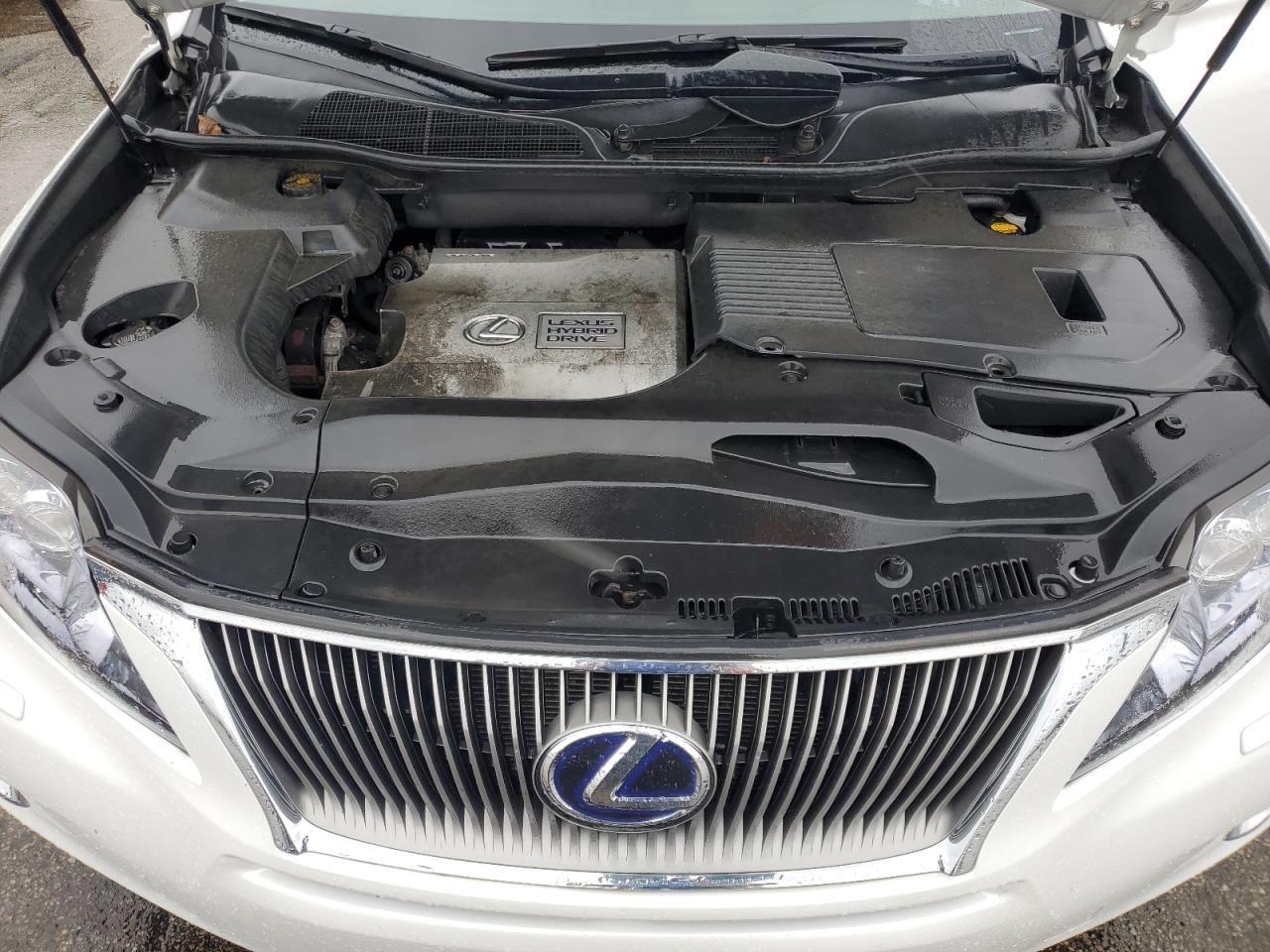 2012 Lexus Rx 450h White vin: JTJBC1BA5C2435274